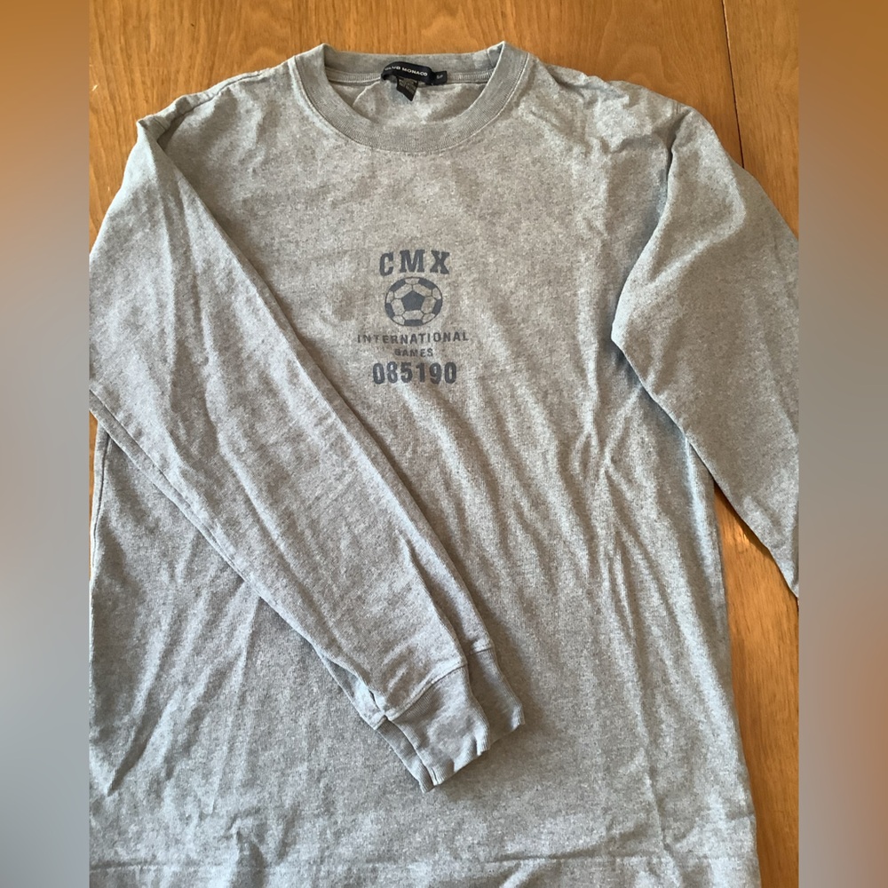 Club Monaco Light Gray Long Sleeve Tee